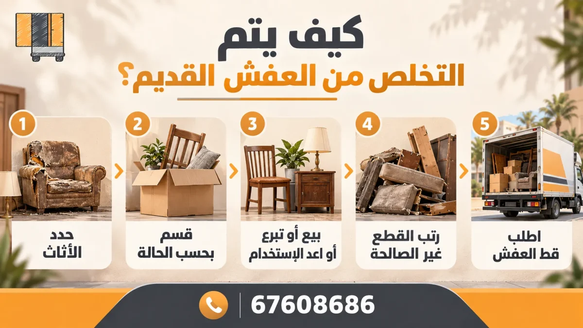 كيف يتم التخلص من العفش القديم؟