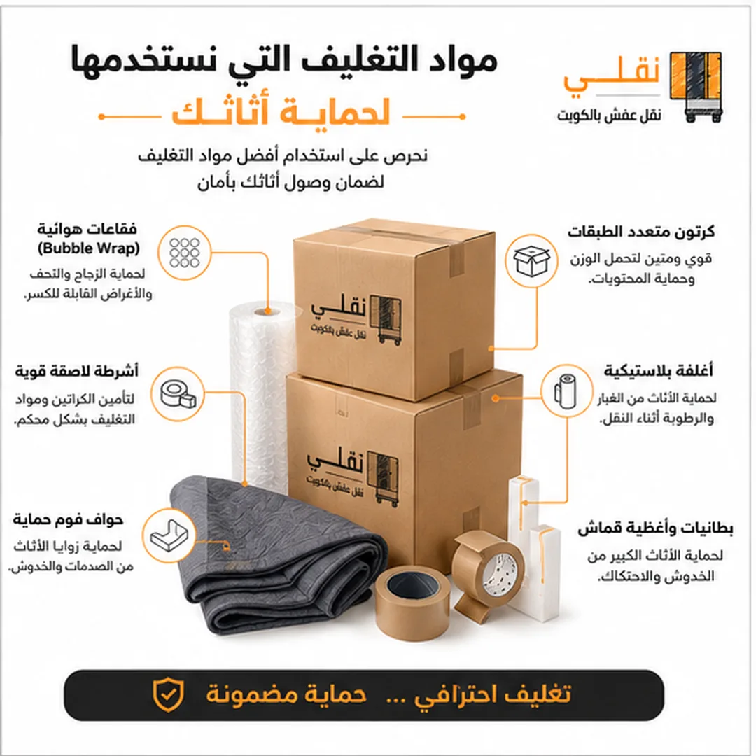 تغليف الأثاث حسب نوعه